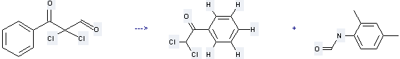 The Formamide, N-(2, 4-dimethylphenyl)- can be obtained by Benzoyldichloroacetaldehyde.